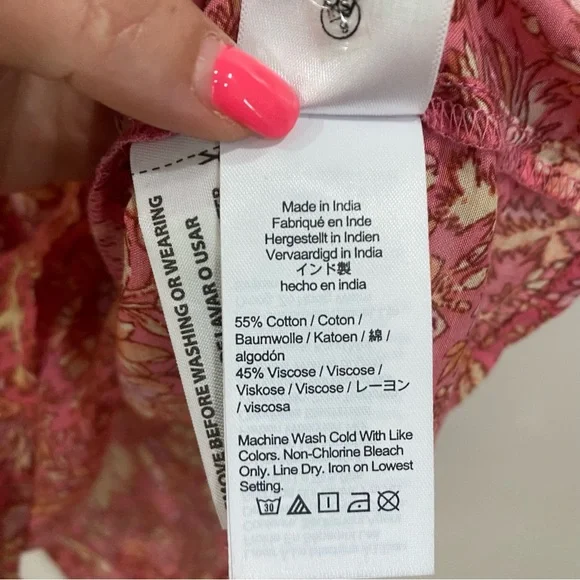 J.Crew Squareneck puff-sleeve cotton-blend voile top in bouquet block print - Picture 4 of 11